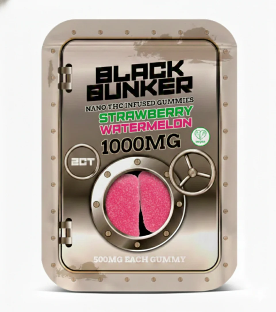 Black Bunker Nano THC Gummies 1000MG (2Ct) - Image 4