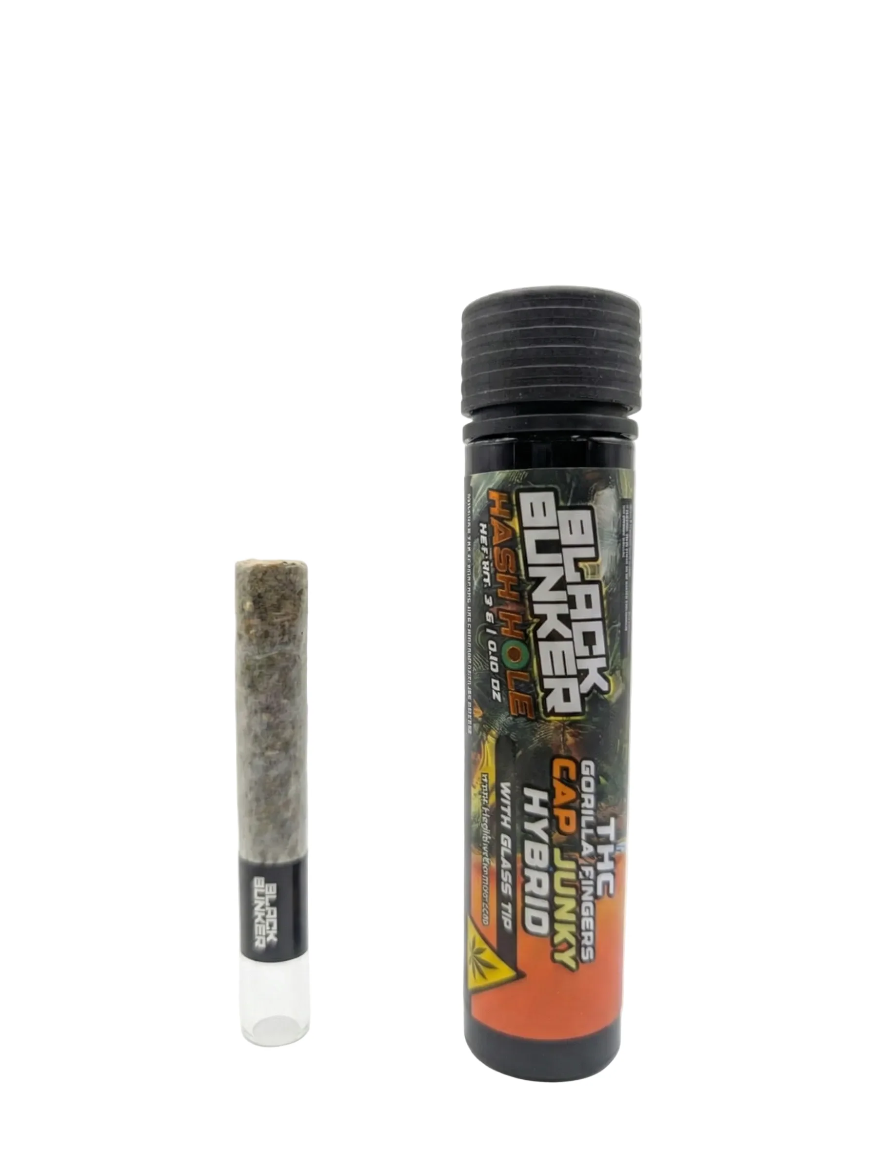 Black Bunker THC Gorilla Fingers Glass Tip Pre Rolls 3G - Image 4
