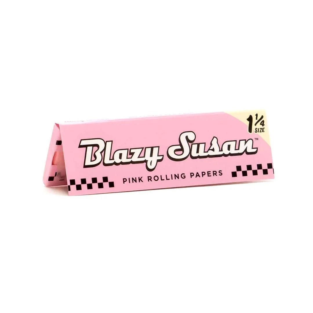 Blazy Susan Pink Rolling Papers – King Size Slim 1¼ Size Vegan Rolling Papers - Image 3