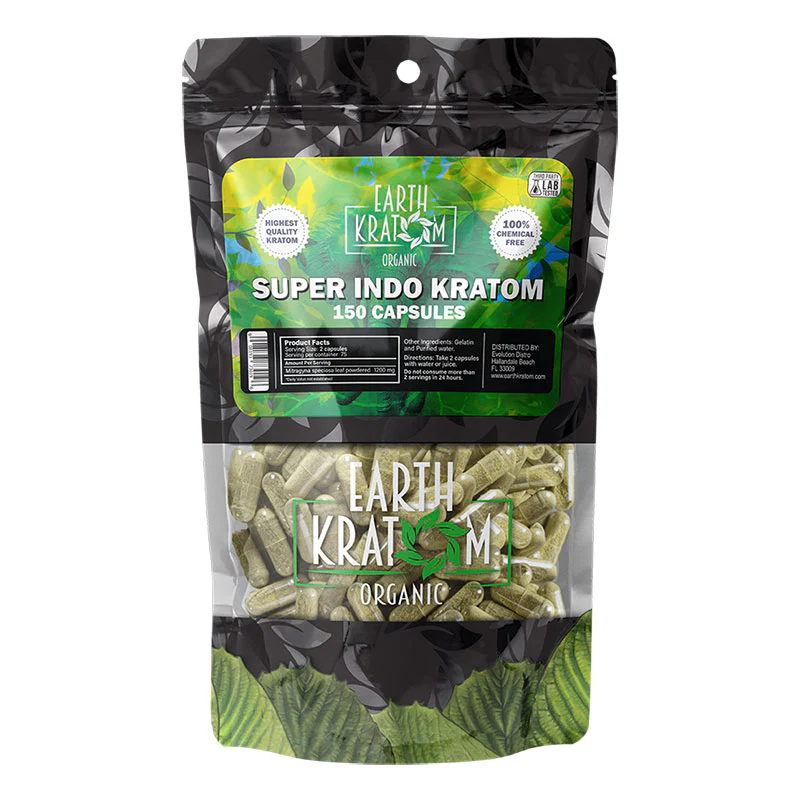 Earth Kratom Organic Capsules (150Ct) - Image 4