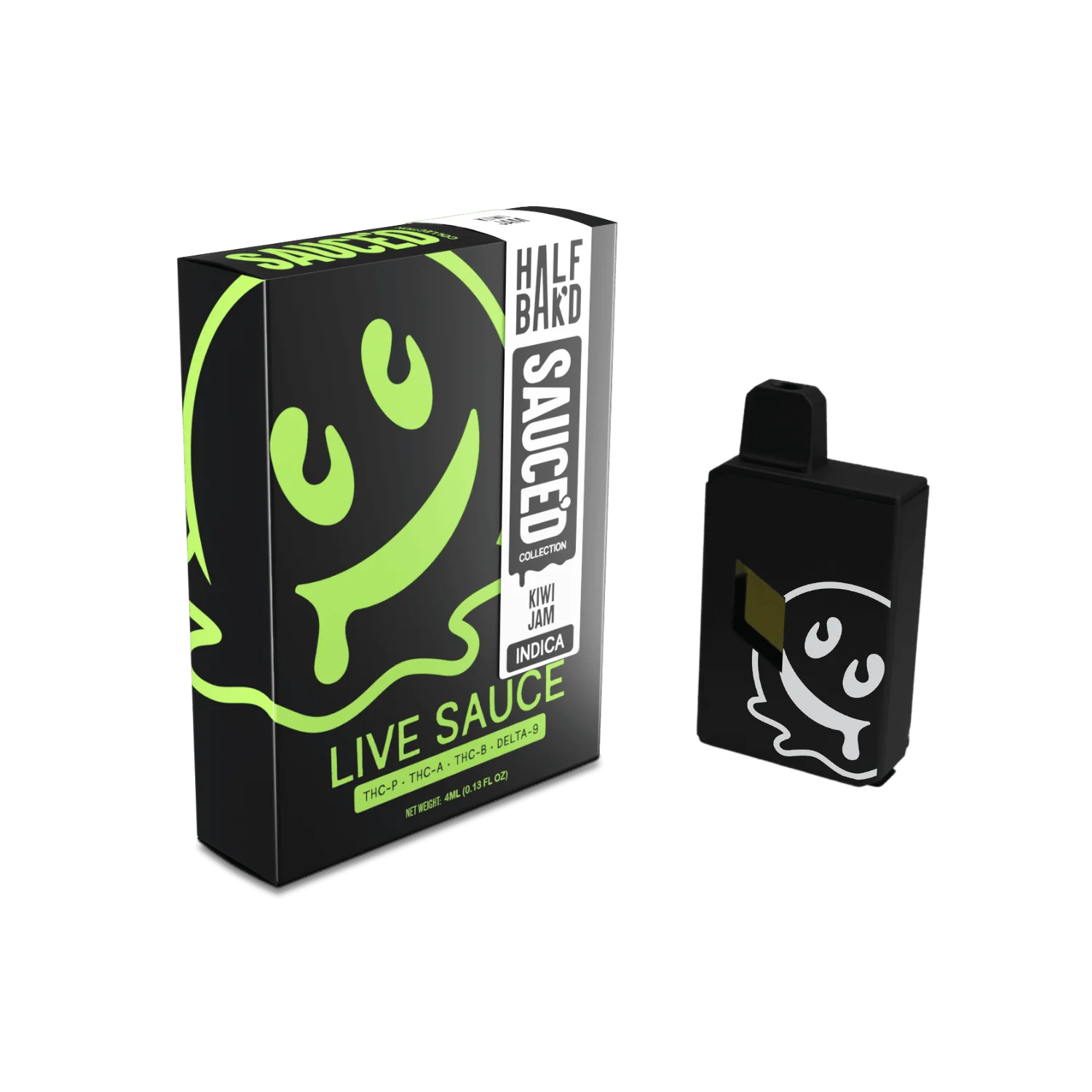 Half Bak'D Live Resin – THC-P + THC-B + Delta-8 Disposable Vape 4G - Image 6