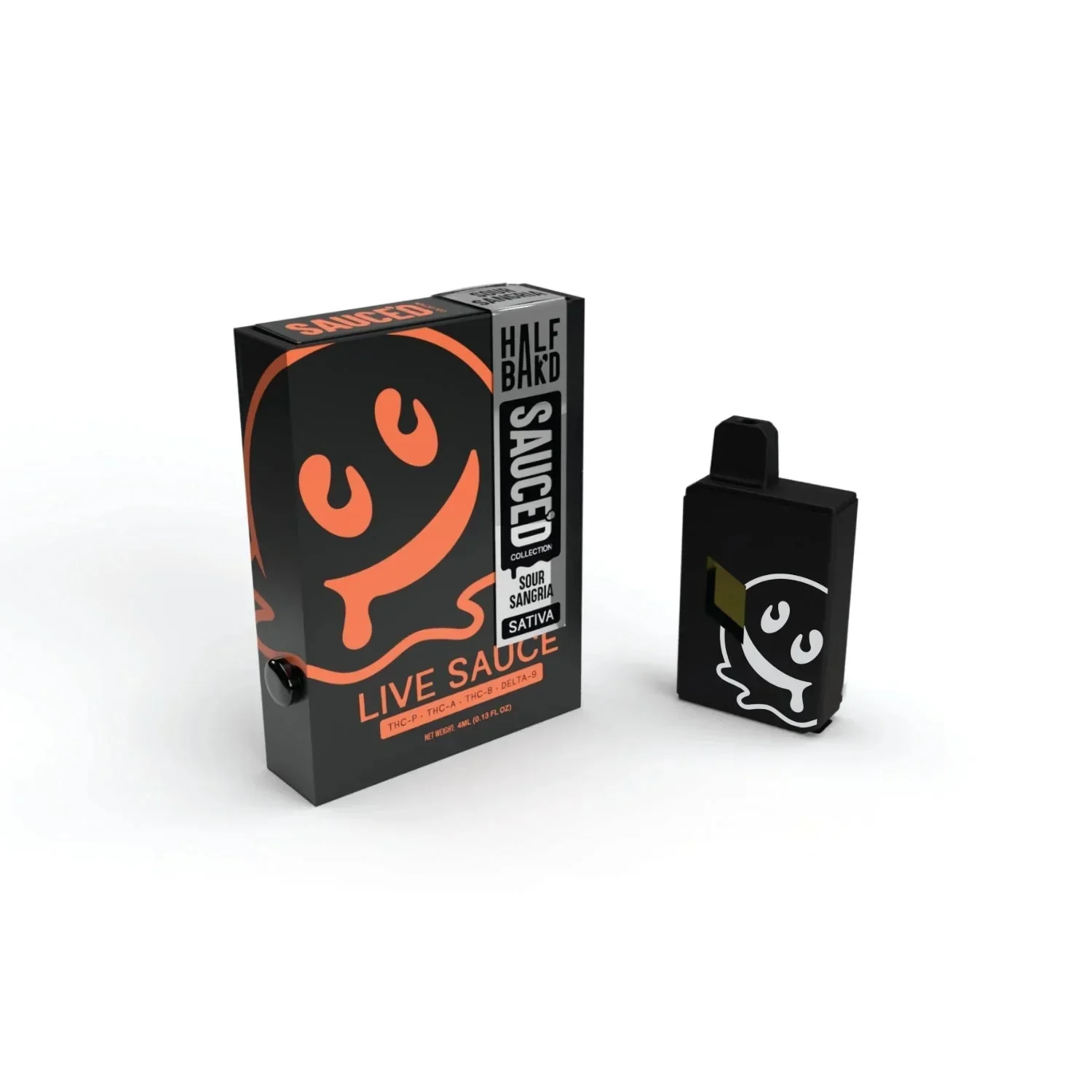 Half Bak'D Live Resin – THC-P + THC-B + Delta-8 Disposable Vape 4G - Image 7